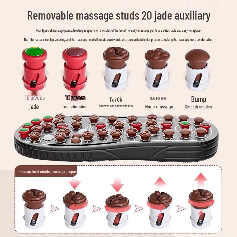 CLORIS Jade Acupoint Foot Massage Slippers