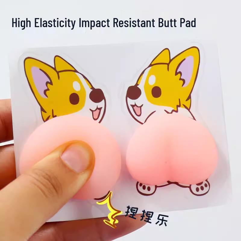 Shin-chan 3D Car Anti-collision Silicone Butt Stickers