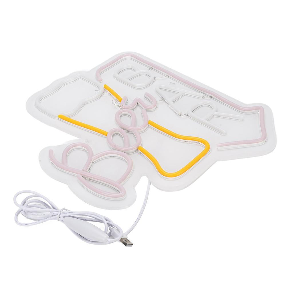 Beer Bar Sign Colorful Dimmable Letter Shaped LED Light Shop Room Wall Decoration Acrylic Panel