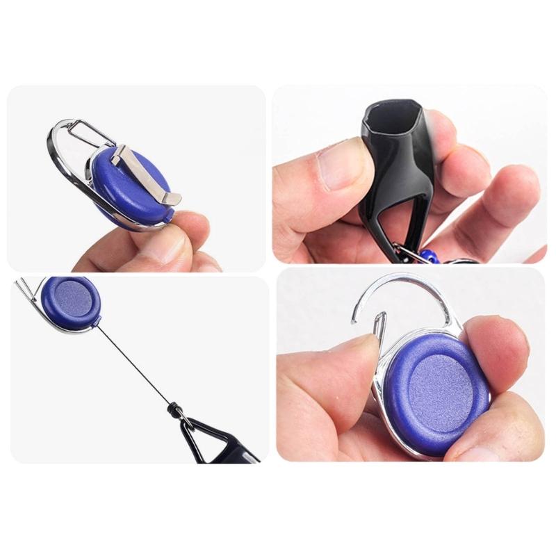 Indragbar Tändarhållare Nyckelring Bärbar Silikon Tändarrem Tändarhölje Enkel Klämma Rökningstillbehör