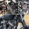 Luftrenarsystem för Sportster XL883 XL1200 1991-2021 Motorcykeltillbehör Delar CNC Luftfilterersättning