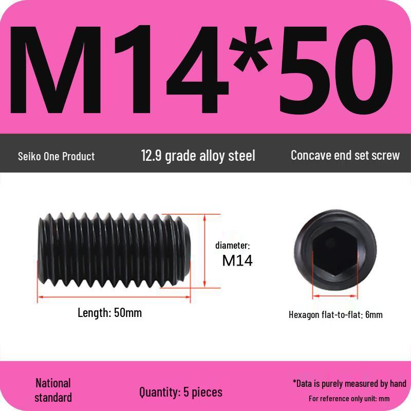 12.9 Grade Hex Socket Set Screw Grub Screw (M3-M12)