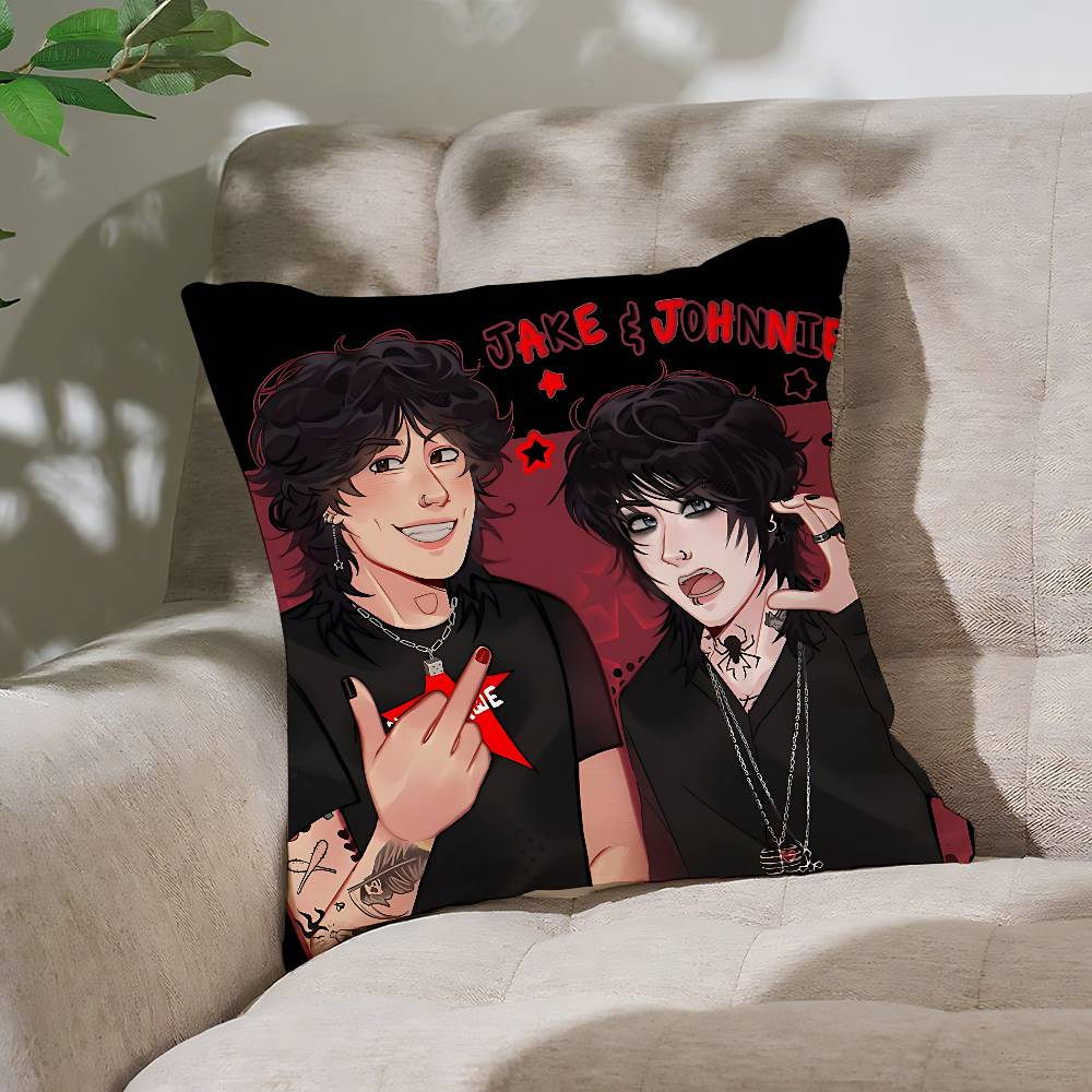 CoolJake Webber Johnnie GGuilbert Customizable Square Pillowcases Stylish And Soft Perfect For Beds Cars And Sofas