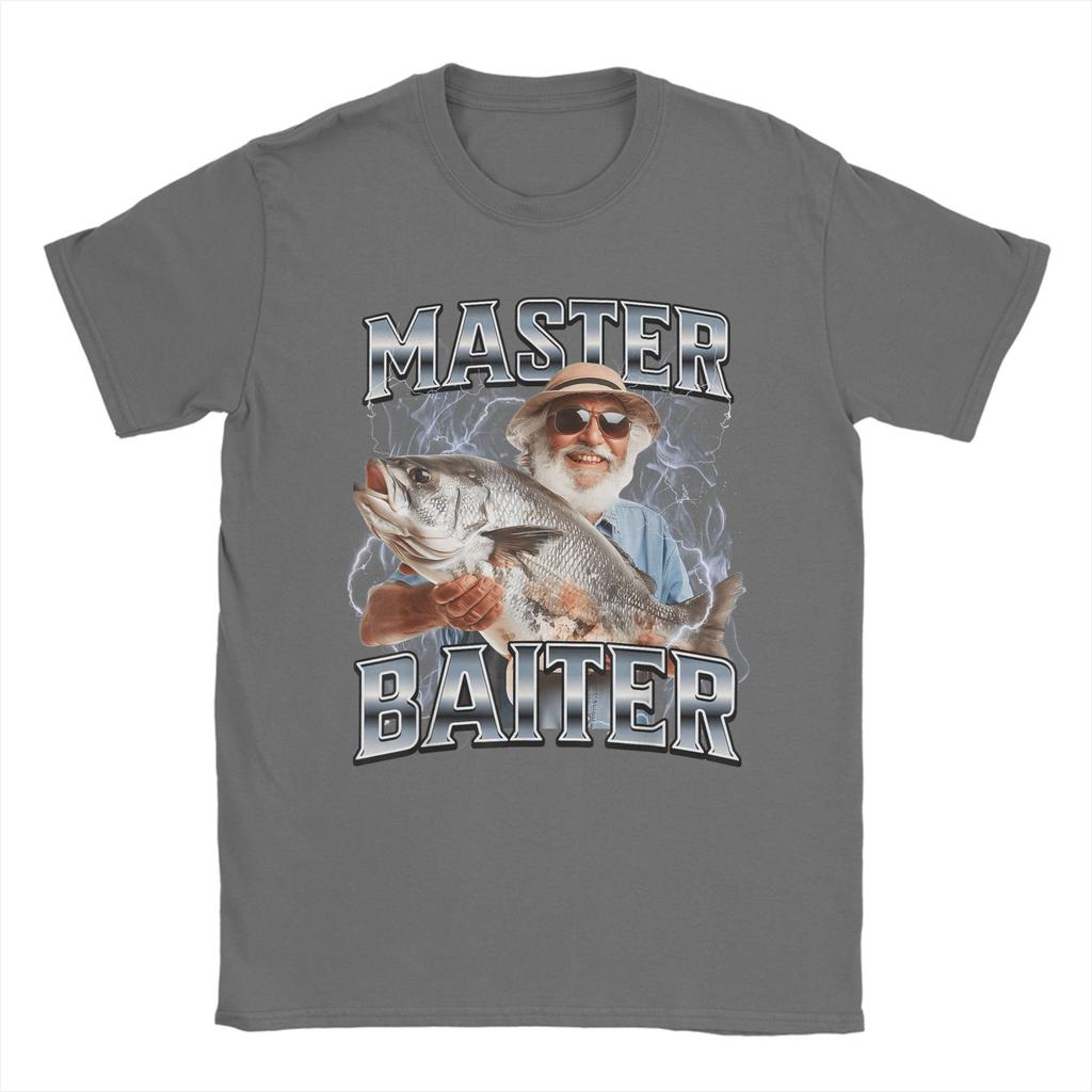 Oversized T Shirt Summer Master Baiter Fishing T-Shirts  Cotton Tshirt for Men's Y2K Classic Big Size Short Sleeve Clothes