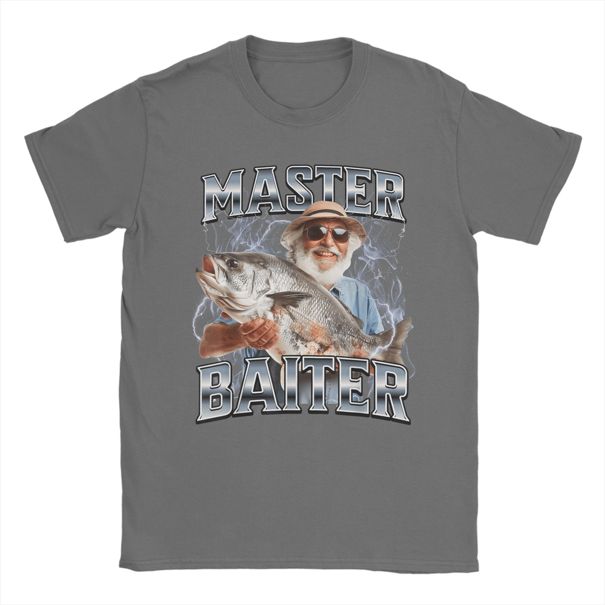 

Oversized T Shirt Summer Master Baiter Fishing T-Shirts Cotton Tshirt for Men s Y2K Classic Big Size Short Sleeve Clothes L