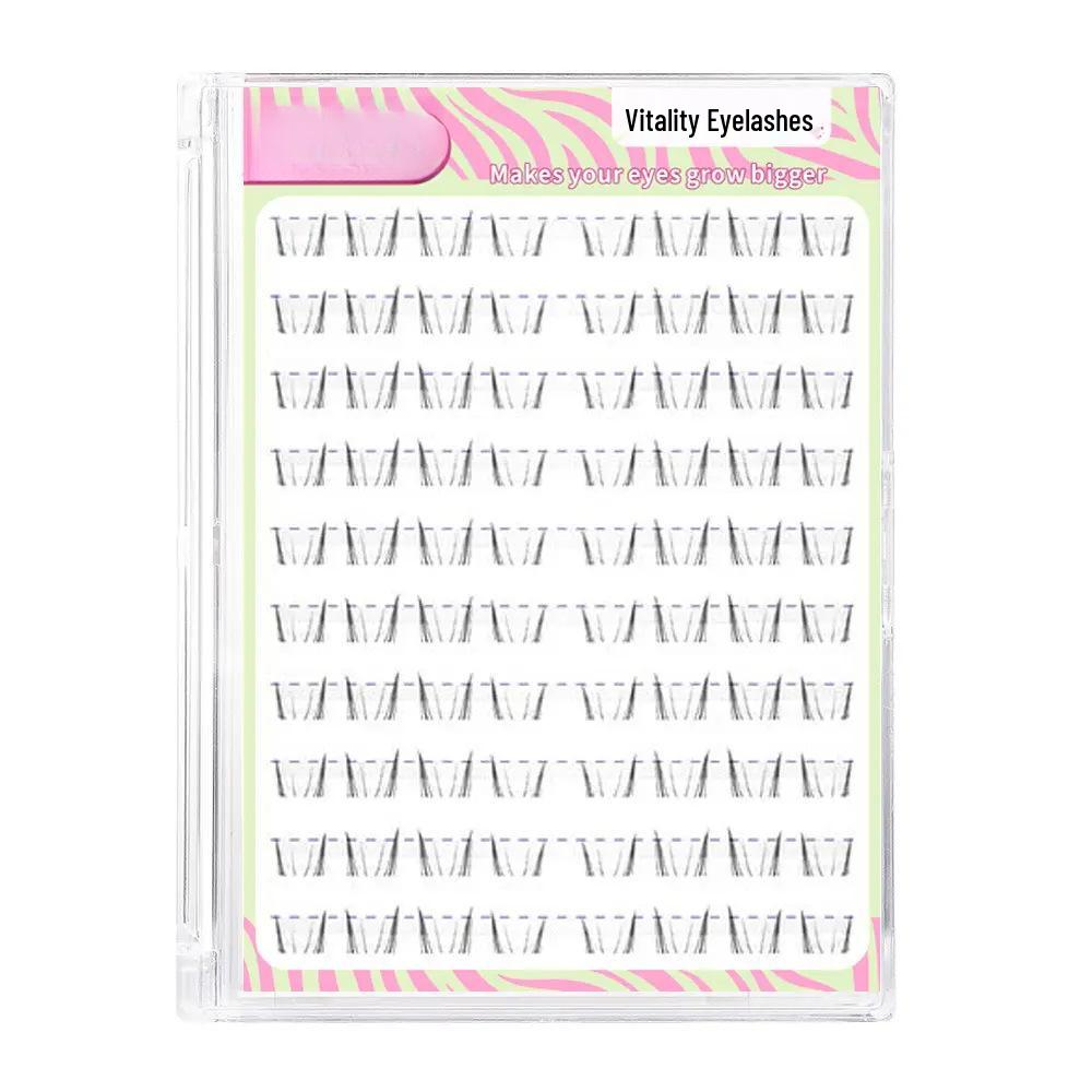 Four-Leaf Cat Lower Lashes: Super Natural Korean Girl Segment, Glue-Free False Eyelashes for a Born-Beautiful Look