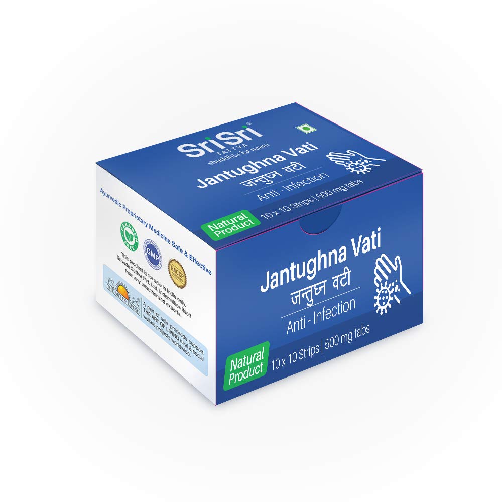 Sri Sri TATTVA Herbal Wellness Tablets 10 x 10 Strips =100 Tablets 500 mg Pack of 1 | Natural Ayurvedic Supplement for Daily Wellness