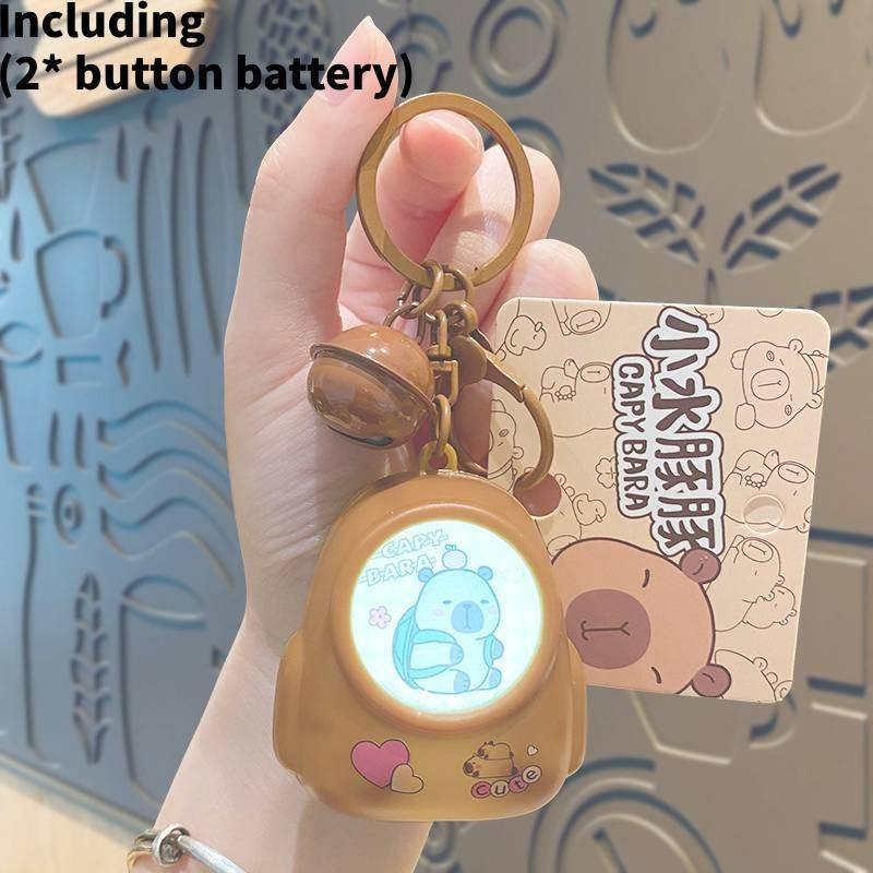 

Backpack Capybara Bell Luminous Toy Keychain Fish Turtle Package Girl Gifts Turtle