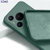 Luxury Square Liquid Silicone Phone Case for Huawei Pura 70 Pura70 5G 360 Protective Cover HuaweiP70 P70 Double Liner Soft Coque