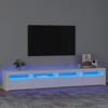 Vidaxl TV Cabinet with LED Lighting, White, 240X35X40 Cm