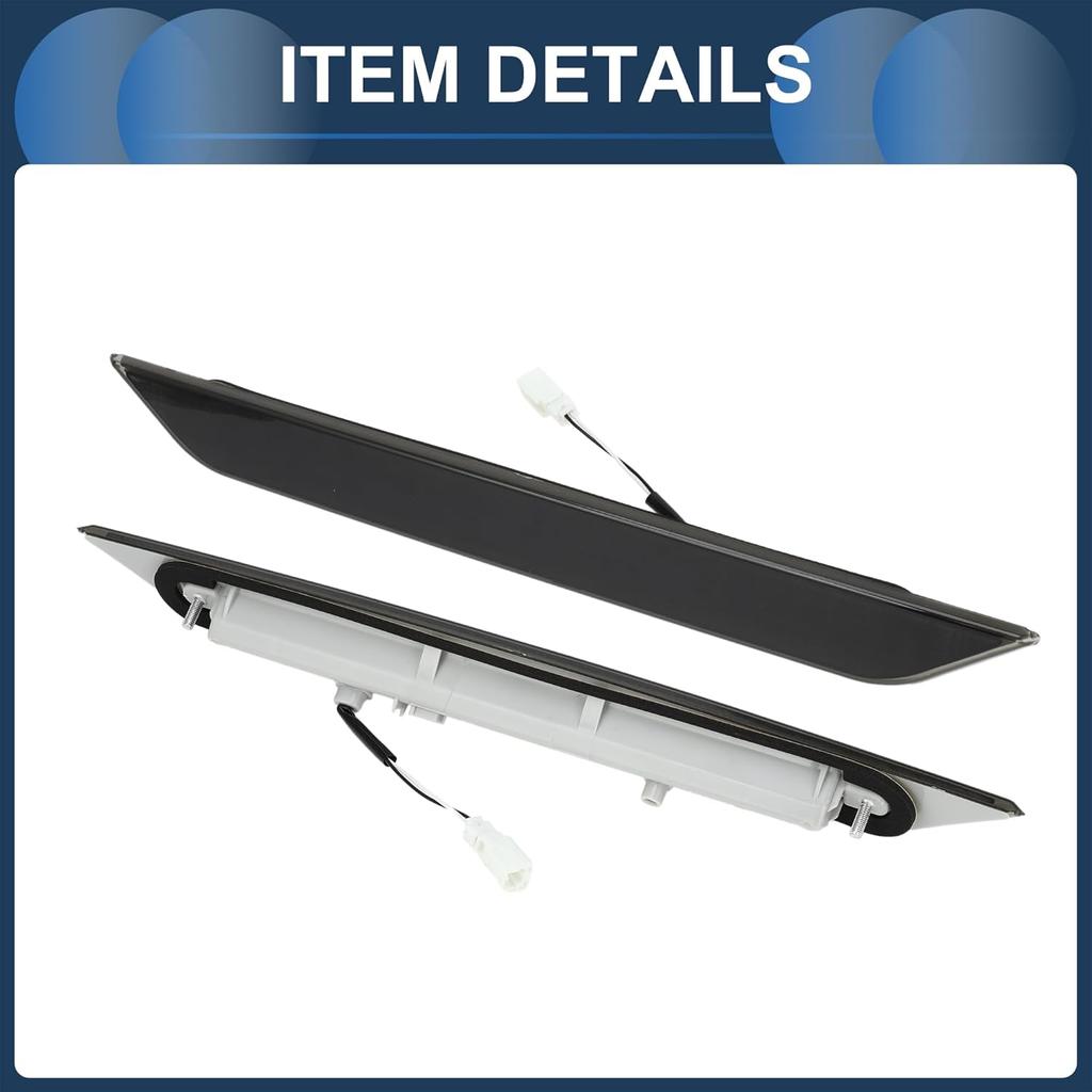 LED Third Brake Light Compatible for Nissan X-Trail T31 2008-2013, Waterproof Plastic Black Housing 3rd High Mounted Stop Lamp Rear Center High Level