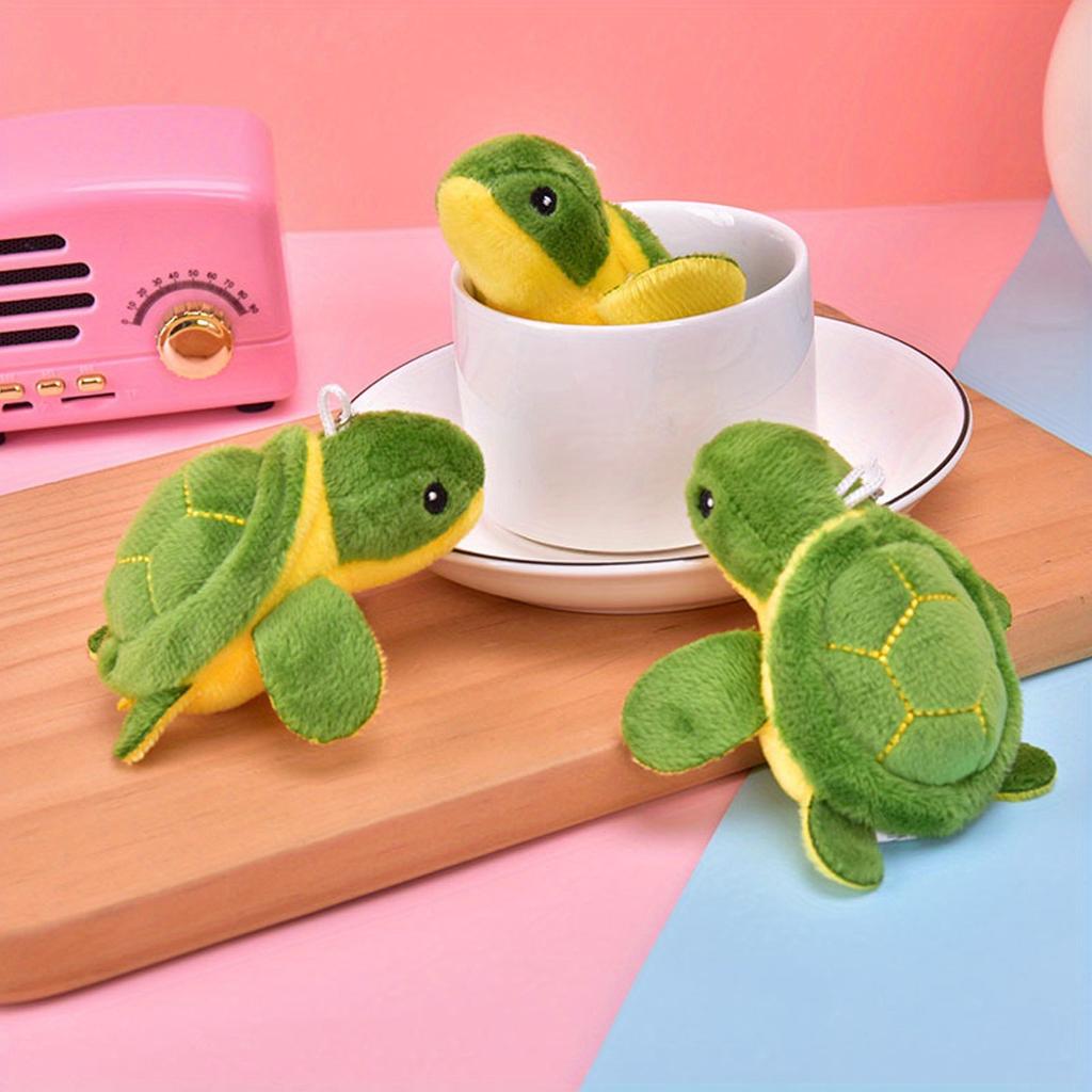 Jucărie de pluș durabilă cu design de broască țestoasă pentru ros dinții animalului de companie - Jucărie interactivă perfectă pentru câinele tău!