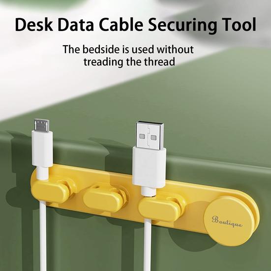 

Фиксация зажима для намотки кабеля Многофункциональный органайзер Экологически чистый клейкий многоцелевой держатель шнура для офиса