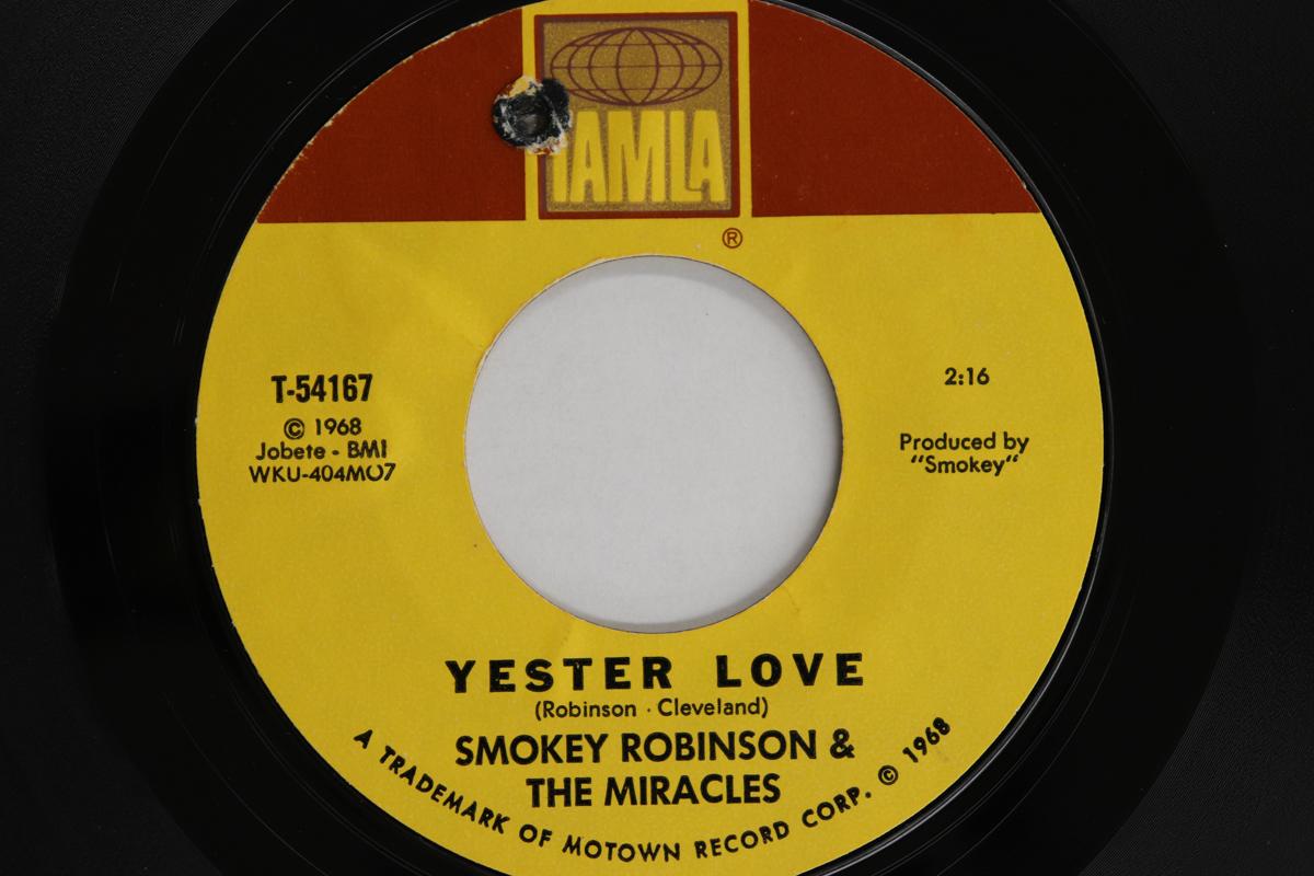

7inch Record SMOKEY ROBINSON, MIRACLES - Yester Love / Much Better Off T54167 TAMLA 1968 US Soul/Funk Used