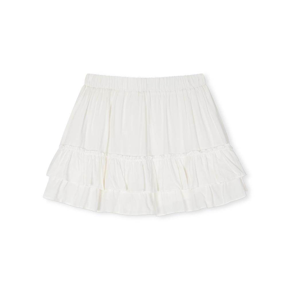 MOAA Fluffy Layer Skirt (White)