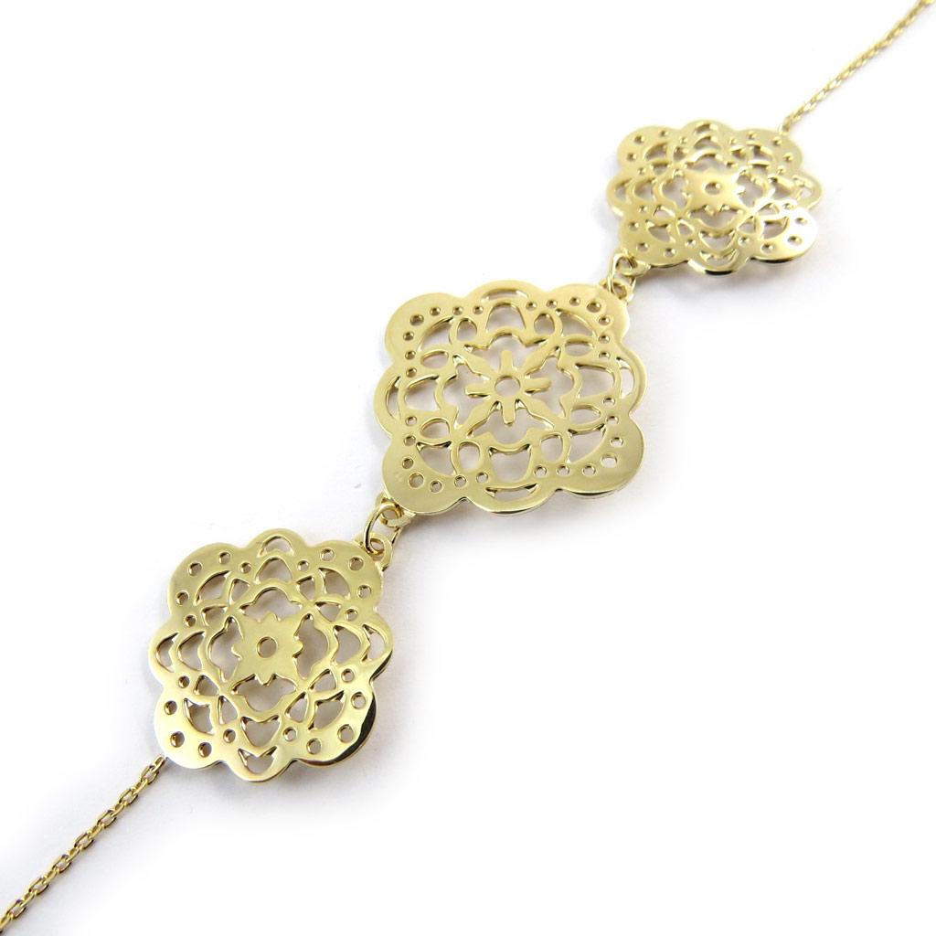 Les Trésors De Lily [N3773] - Bracelet plaqué or 'Carmen'