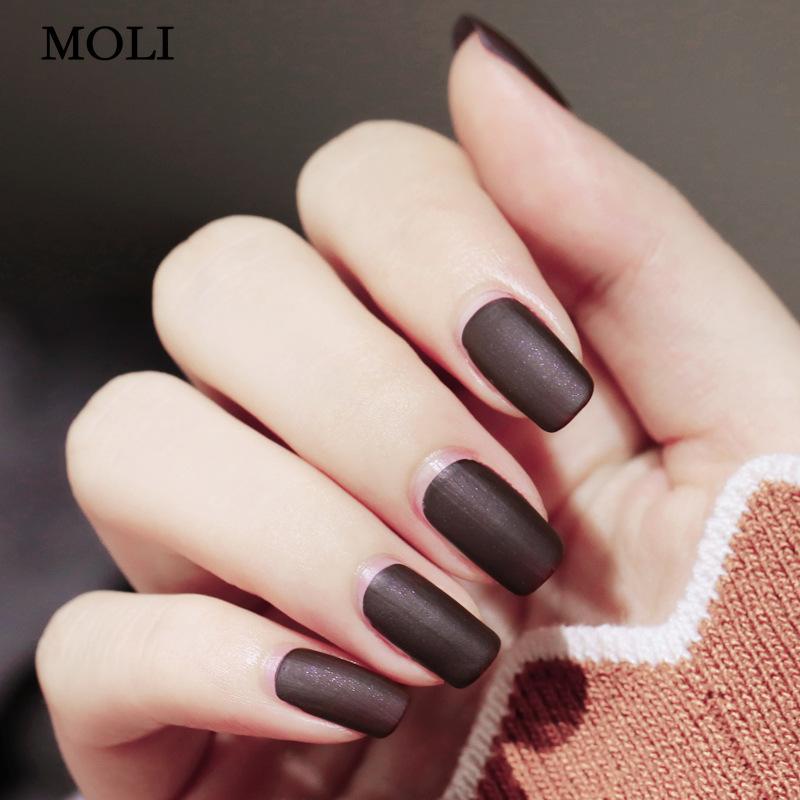 Fog Matte Nail Polish Lasting Non Peelable Scrub Colorless Transparent Bake Free Nail Enamel