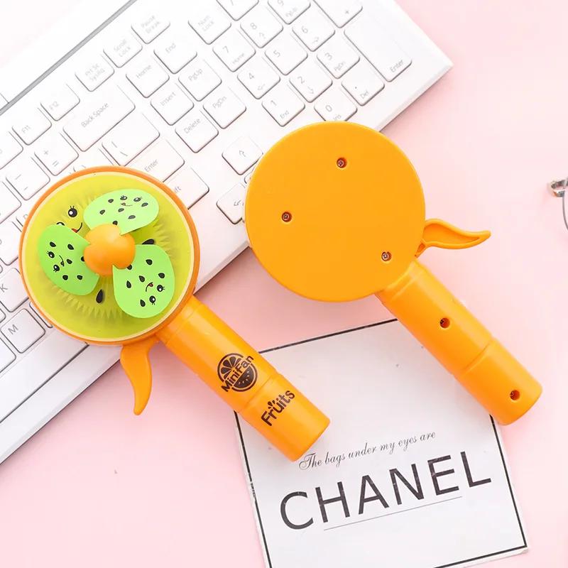 Summer Mini Cartoon for Children Hand Cranked Small Fan Baby Stroller Portable Handheld,and Portable Children's Fan Gift Toy