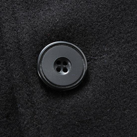 Decorative Men Jacket Easy Match Polyester Single Breasted Men Overcoat for Winter