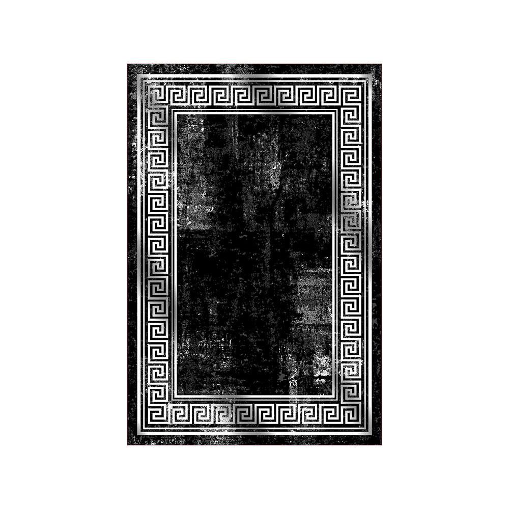 ePeddler Home Modern Framed Wall Pattern Digital Print Washable Non-Slip Dot Base New Generation Living Room, Bedroom, Entrance Hall Rug and Runner