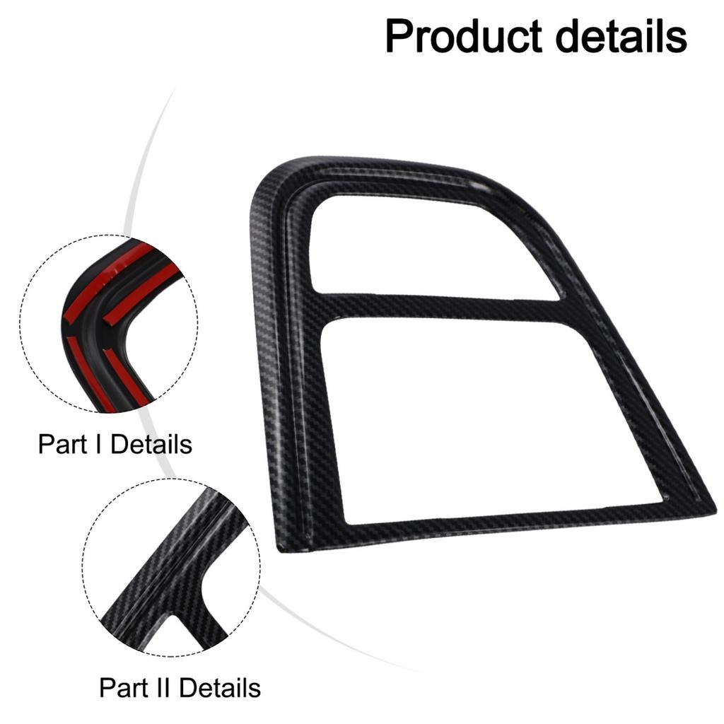 Carbon Fiber Color Console CD Button Frame Control Panel Cover Carbon Fiber