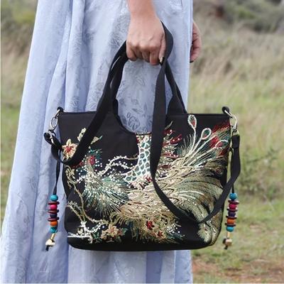 Vintage Sequin Embroidered Sac  Bohemian Bag Bag Bag Bag  Ethnic Feminine Style  Embroidered Bag