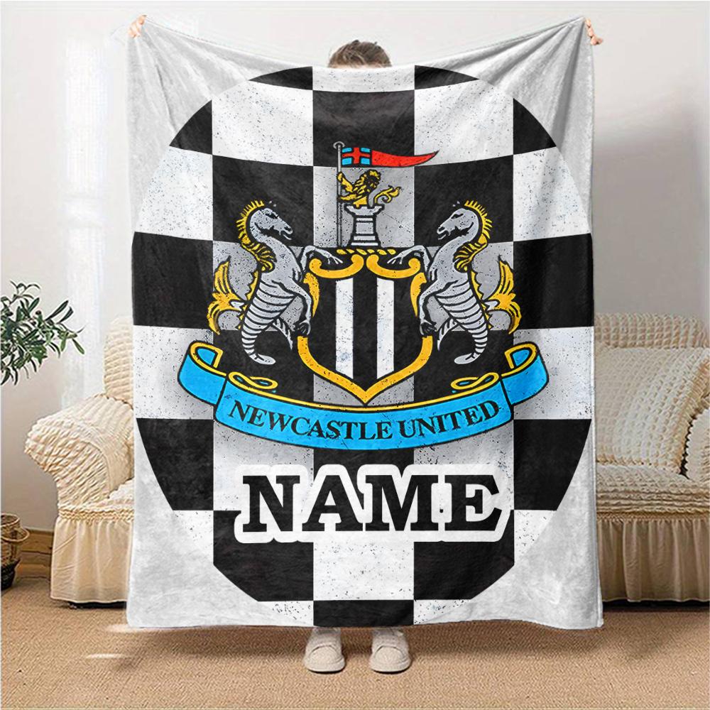Custom Name "Juventus Crest Badge" Blanket for Couch & Bed, Plush Cozy Fuzzy Blanket Super Soft & Warm Blankets for Fall and Winter. 0908275