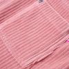 Robe salopette pour enfants velours côtelé rose clair 92/104/116/128/140