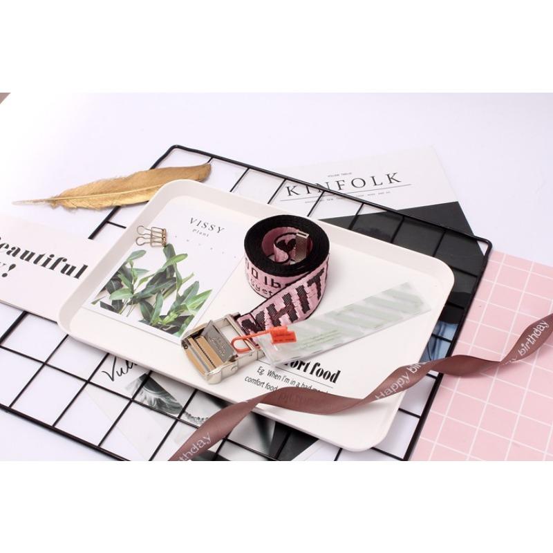 Neuer Canvas-Gürtel im Industriestil, OFF-gelb, derselbe trendige Gürtel