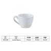 Zhishi Europäisches Keramik-Kaffee-Tassen- und Untertassenset
