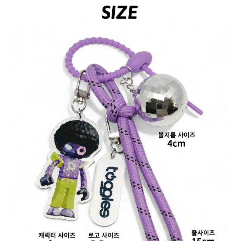 Toggles 05 Disco Full Body Keyring
