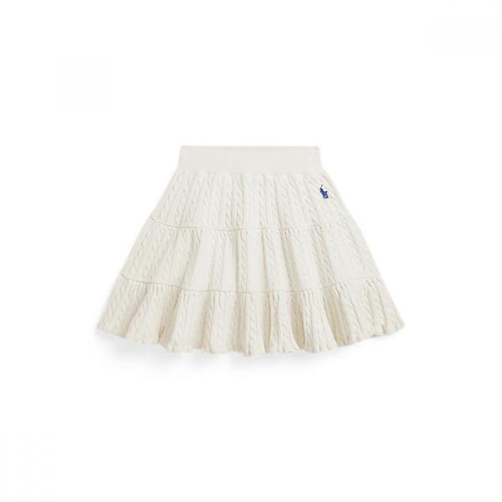 Polo Ralph Lauren Girls Mini Cable Tiered Cotton Skirt 2 6 Years  Cwposktr6h20148100 2
