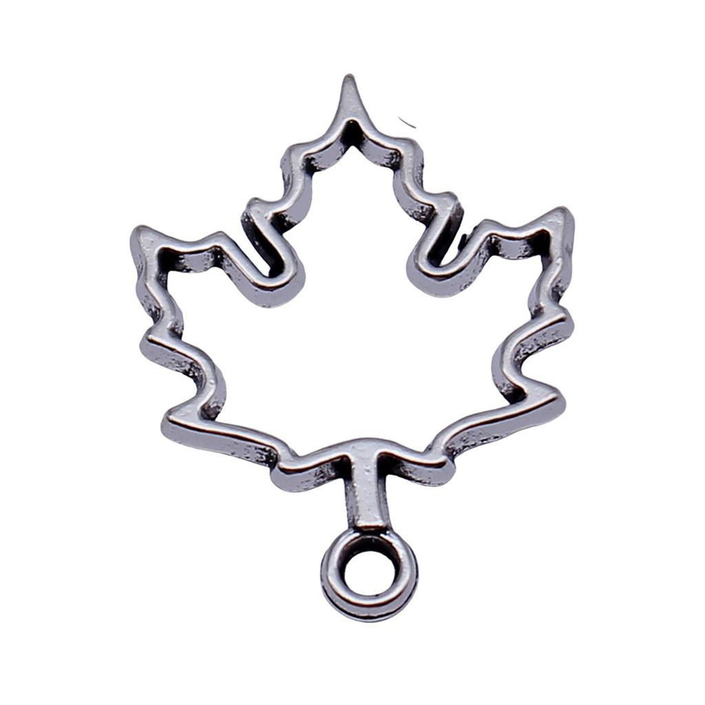 Filigree Leaf Charms Antique Alloy Pendants For Nature Inspired Jewelry