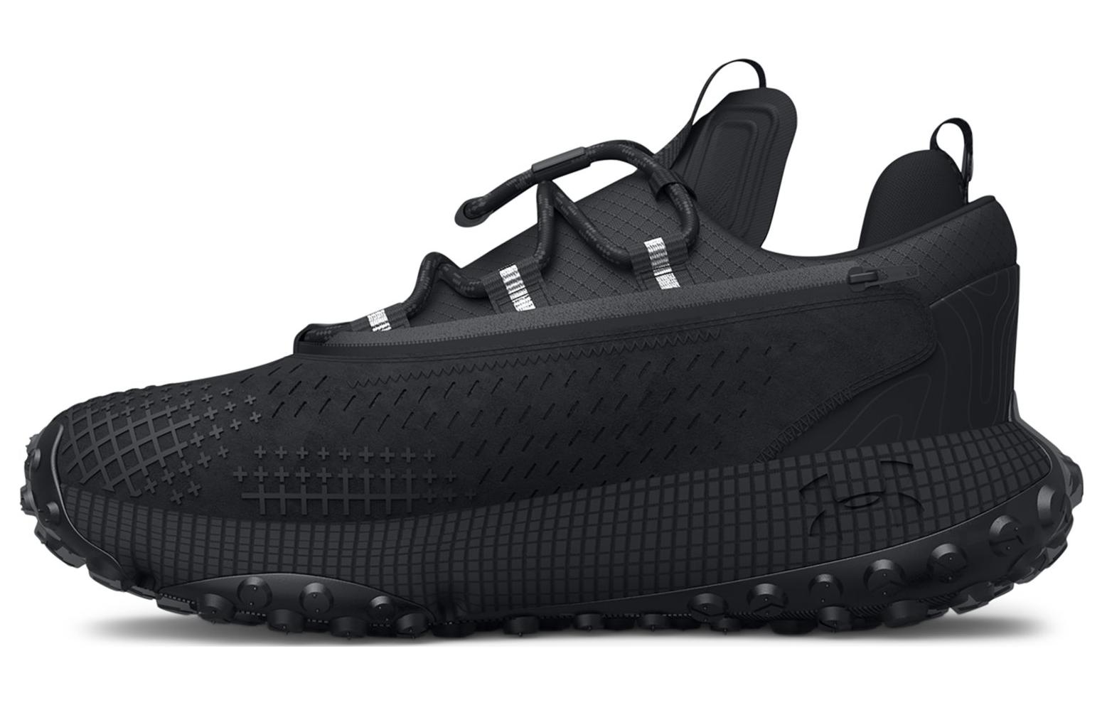 Under Armour HOVR Summit Fat Tire Delta Triple Black 3024921-001 36