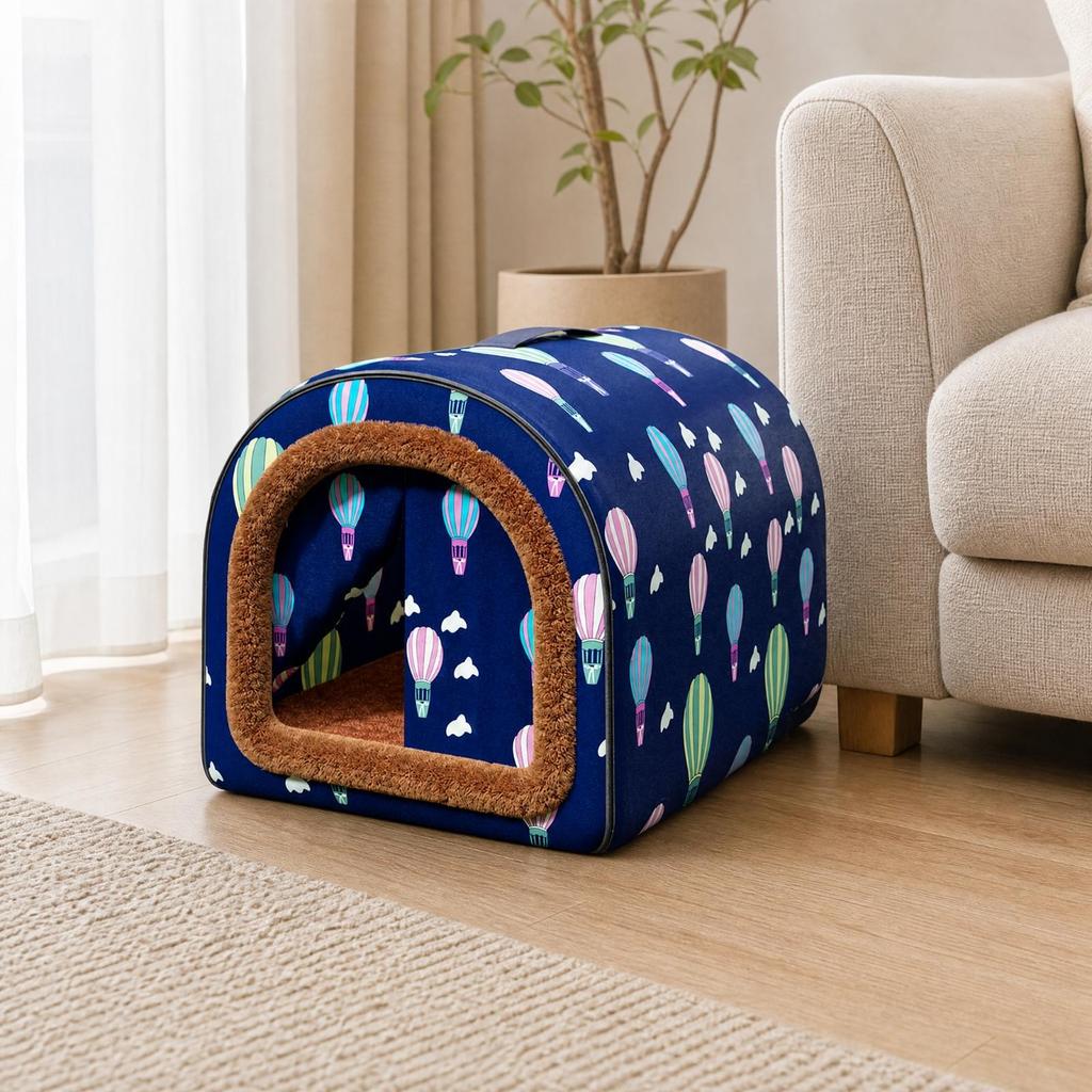 Arched Pet Tent Bed Padded Enclosed Cat and Dog Soft for Balcony