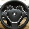 2Pcs Carbon Fiber Steering Wheel Button Cover Trim For BMW X5 E70 X6 E71