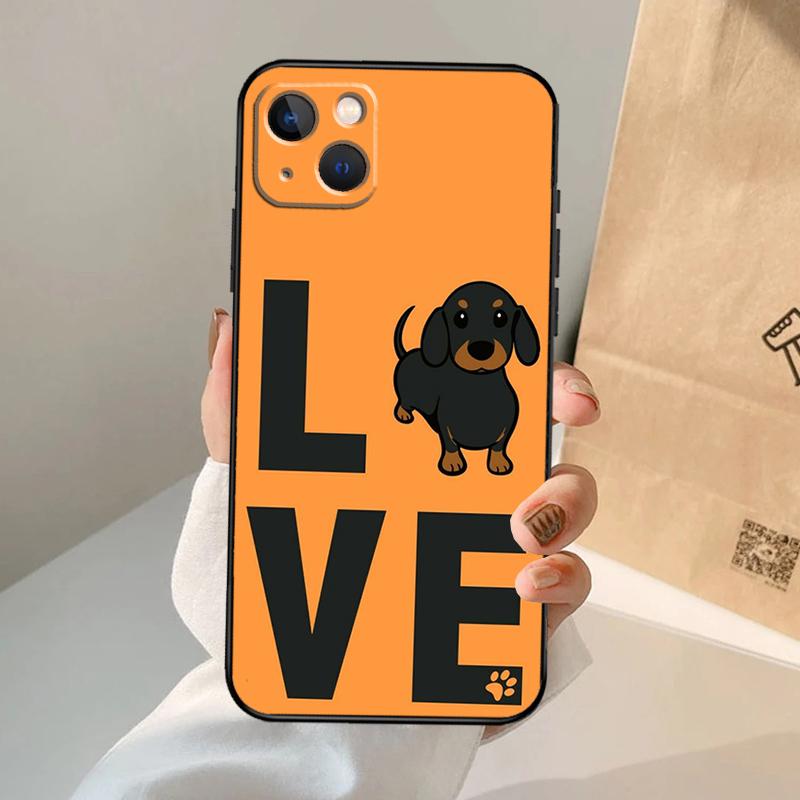 DACHSHUND Phone Case For iPhone 16 15 14 11 12 13 Pro Max Mini Plus X XS Max XR Cover Coque