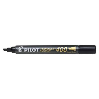 Rotulador Permanente Ancho Pilot Punta Cincel 4.0mm 12uds (Negro)
