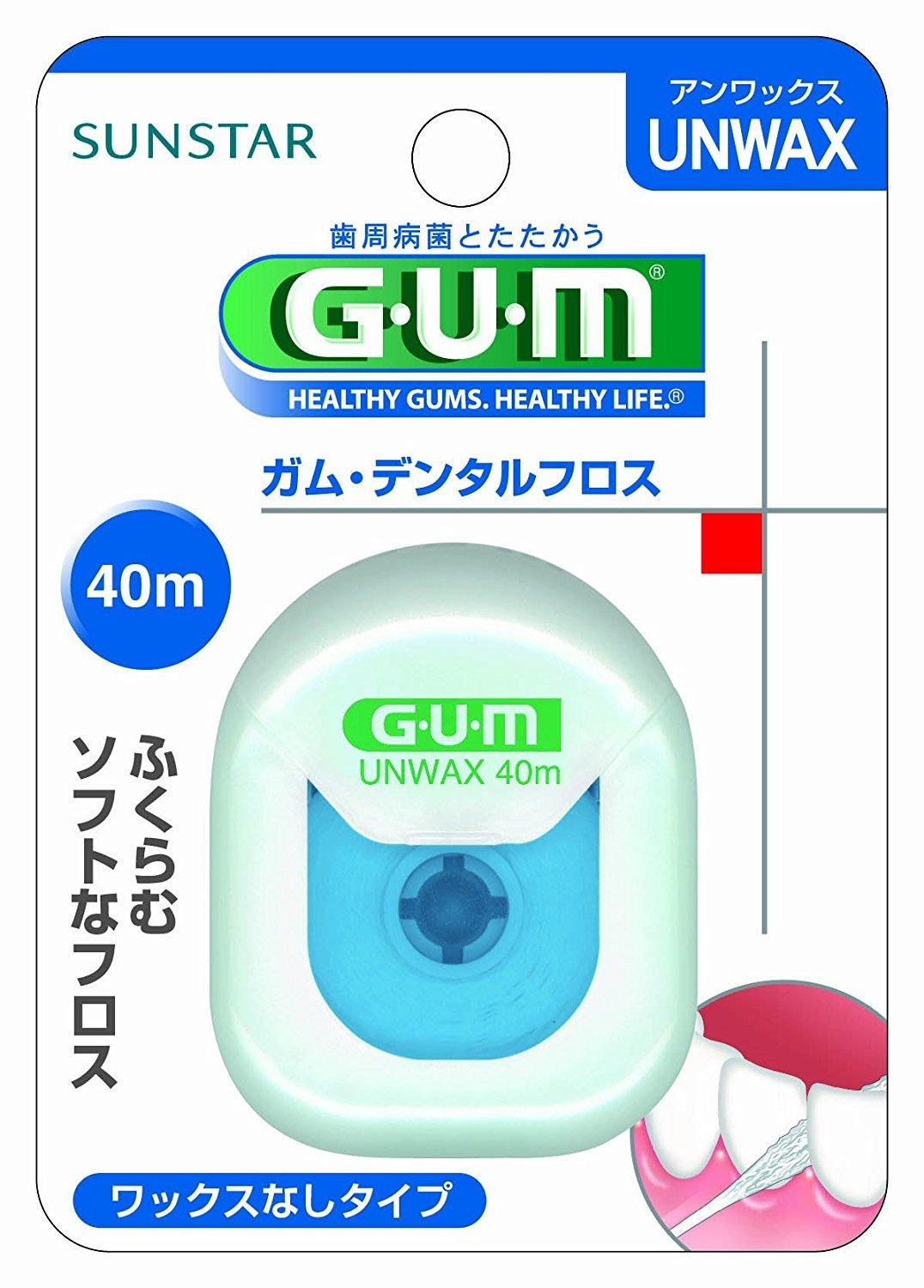 

floss 40m GUM/dental (unwaxed)