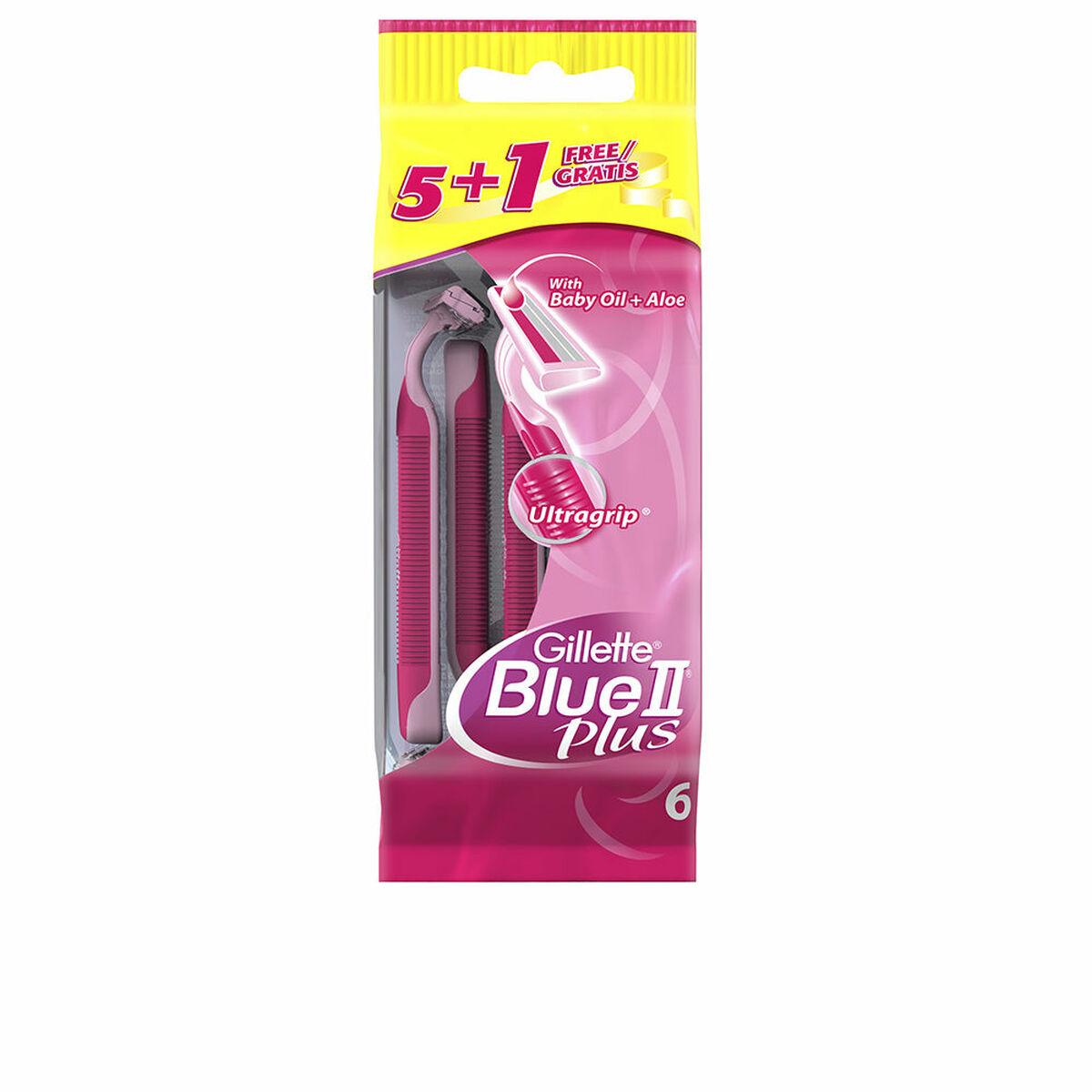 

Одноразовые бритвы Gillette Blue II Plus, 6 шт.