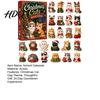 Holiday Countdown Ornament Set Christmas Cat Dachshund Advent Calendar 24-Day Acrylic for Tree Hanging Supplies Decoration Cute Cat/Dachshund
