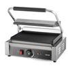 VEVOR Parrilla Panini Comercial, Sandwichera Panini Eléctrica de 2200W, Parrilla Prensadora de Sándwiches de Acero Inoxidable con Asa y Control de Temperatura
