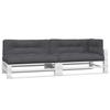 5 Piece Pallet Cushion Set Anthracite Fabric
