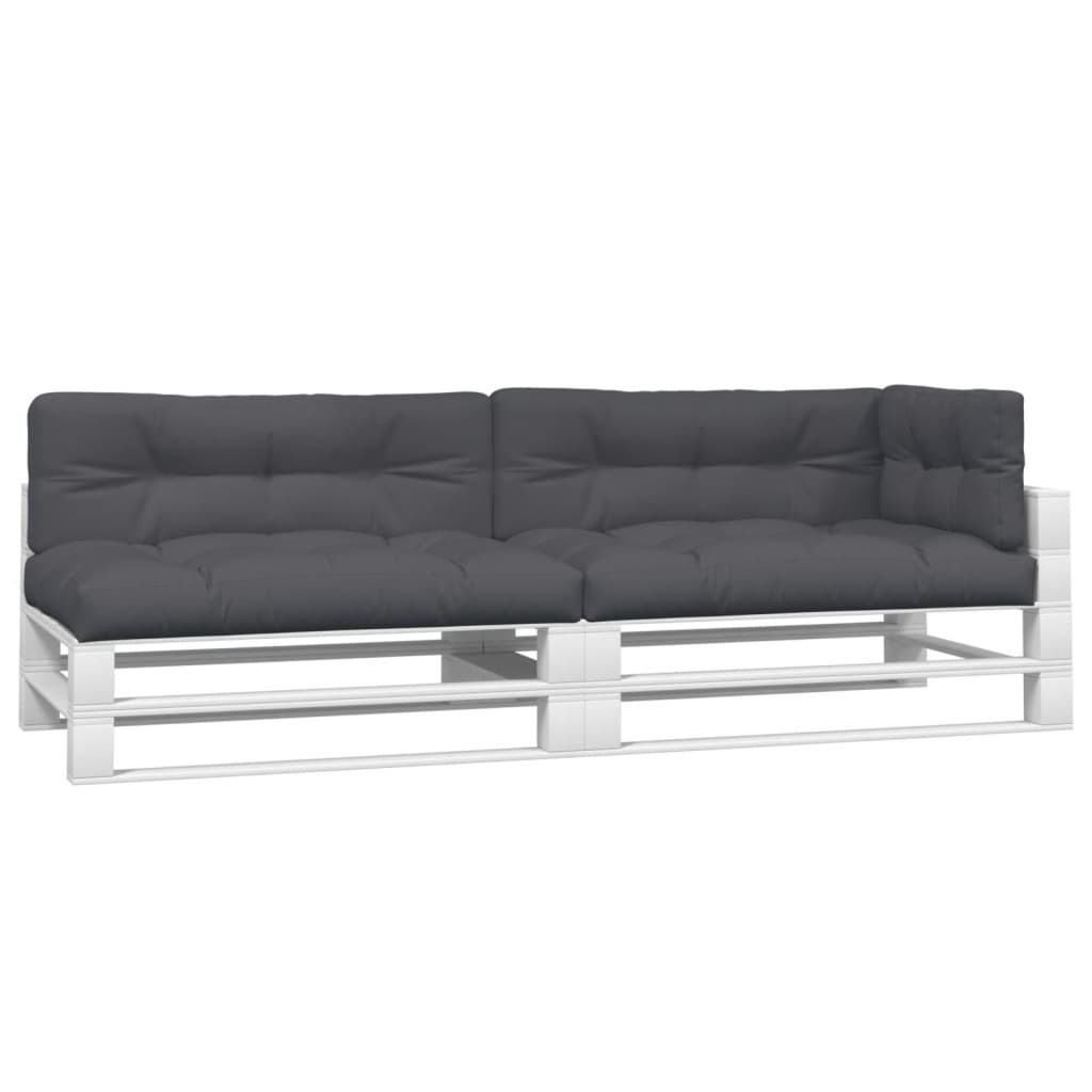 5 Piece Pallet Cushion Set Anthracite Fabric