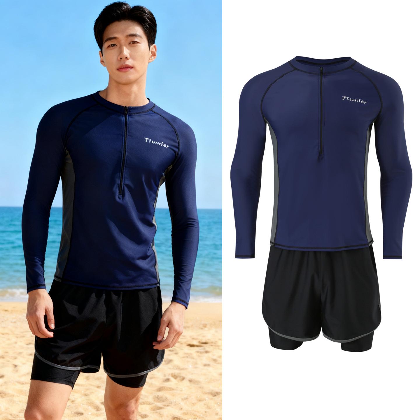 Couple s Quick-Dry Long Sleeve Wetsuit - Sun Protection for Snorkeling, Surfing, and Swimming L