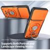 Armor Shockproof Case For ZTE Blade A35 A55 Slide Camera Lens Protection Metal Ring Holder TPU Frame Plastic Phone Cover Fundas