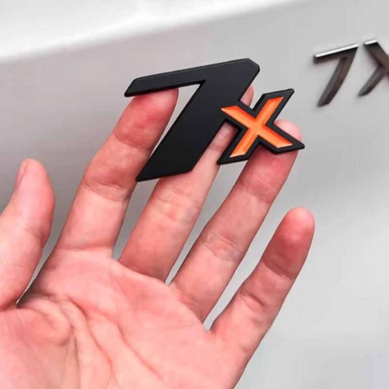 For ZEEKR 7X 2024+ Tailgate Logo Decoration Stickers Metal Material Lettering Styling Emblem Exterior Upgrade Car Accessories
