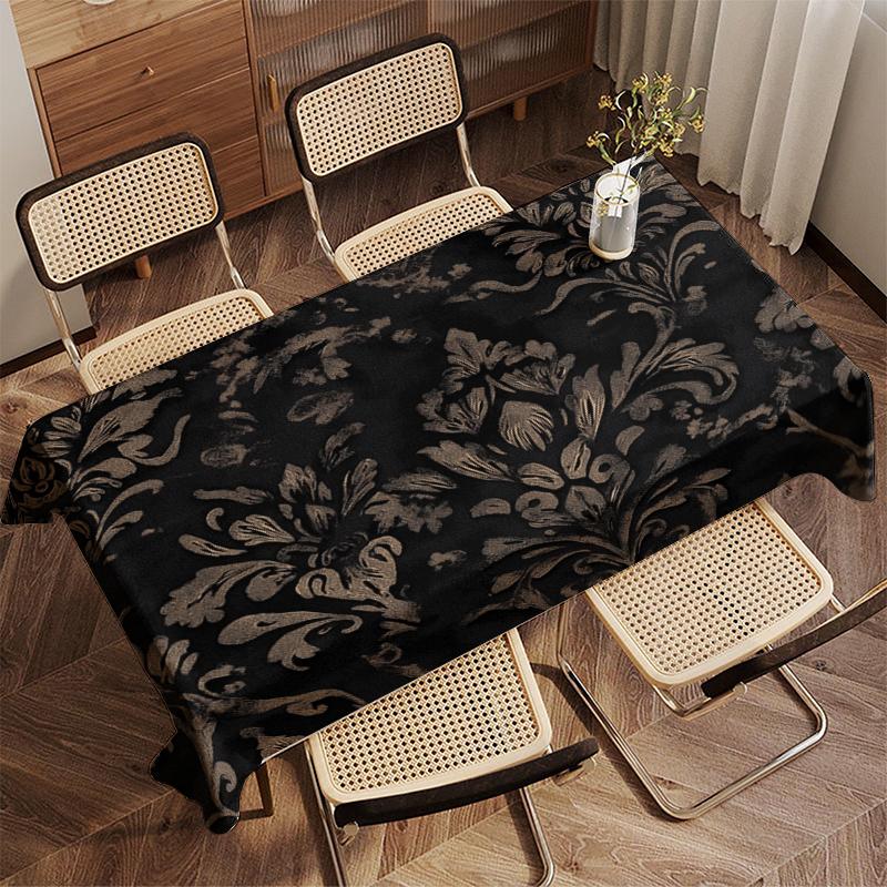 Floral Pattern Tablecloth Restaurant Kitchen Tablecloth Living Room Home Decoration Rectangular Party Decoration