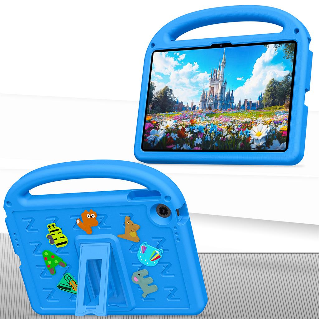 Für Lenovo Tab 10.1 (2025) TB-311XU/Tab TB311FU Hülle mit Ständer Cartoon-Design Anti-Drop EVA+PC Tablet-Abdeckung mit Riemen für Kinder