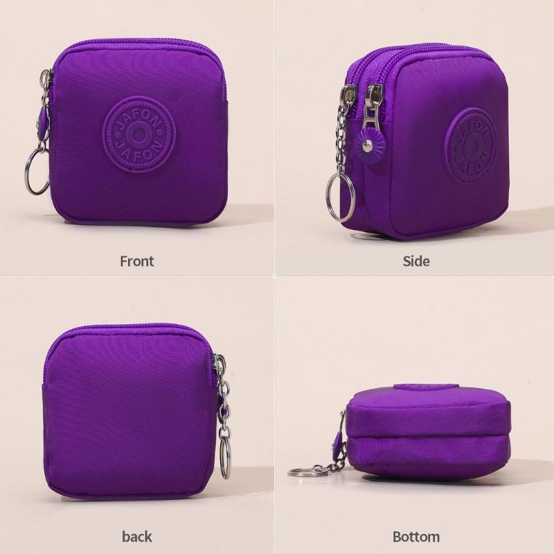 Key Organizers With Lock Sturdy Nylon Construction 10 Color Choose for Daily Use